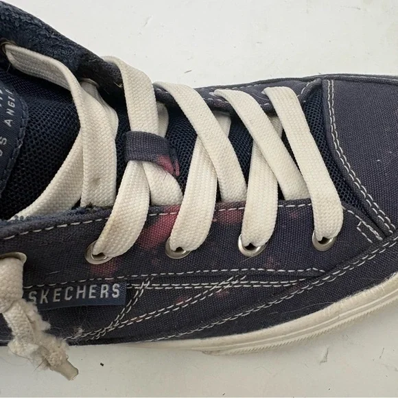 Skechers Arch Fit Arcade - Arcata Navy Blue Canvas Sneakers Shoes Women’s size 9 - Picture 9 of 9